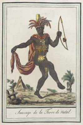 Chief with bow — Terre de Natal, Americas
